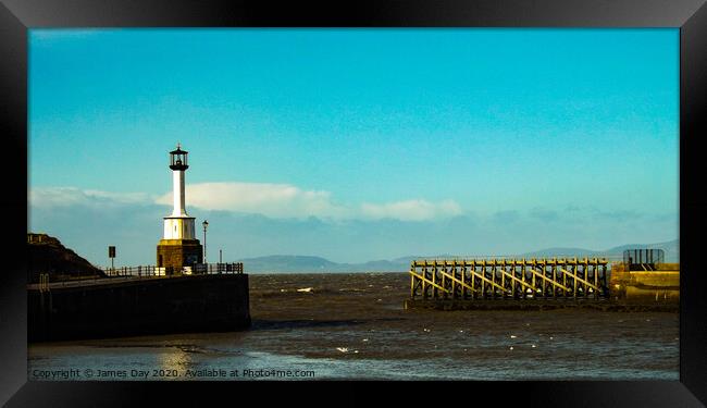 Maryport Lighthouse  Framed Print by Jim Day