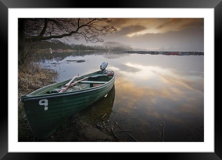 Number 9 , Lake of Menteith , Trossachs Framed Mounted Print by David Mould