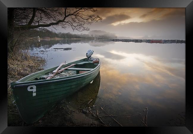 Number 9 , Lake of Menteith , Trossachs Framed Print by David Mould