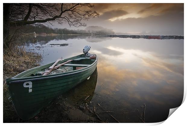 Number 9 , Lake of Menteith , Trossachs Print by David Mould