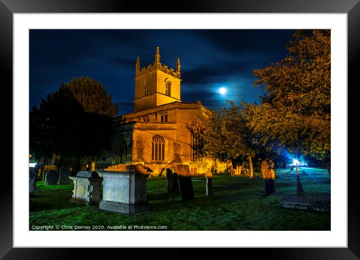 St. Edwards Parish Church in Stow-on-the-Wold, UK Framed Mounted Print by Chris Dorney