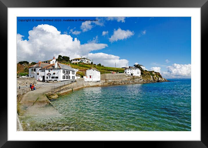 portmellon cornwall Framed Mounted Print by Kevin Britland