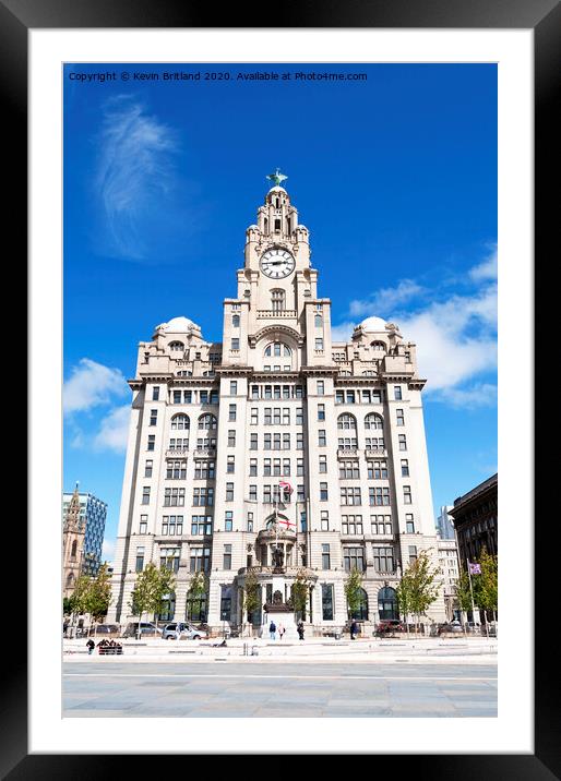 Royal Liver Building Framed Mounted Print by Kevin Britland