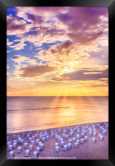BALTIC SEA Sunrise  Framed Print by Melanie Viola