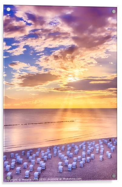 BALTIC SEA Sunrise  Acrylic by Melanie Viola