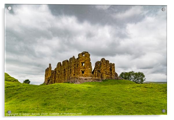 Brough Castle Acrylic by Lrd Robert Barnes