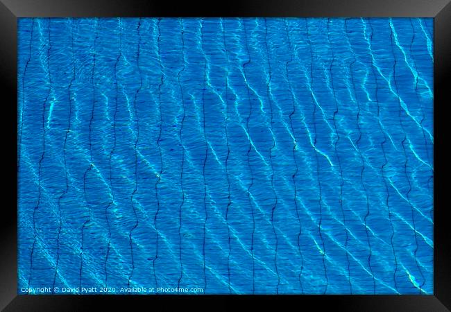Clear Blue Water Framed Print by David Pyatt