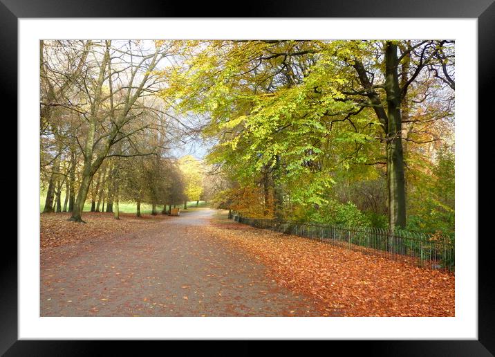 Heaton Park Manchester.  Framed Mounted Print by Lilian Marshall