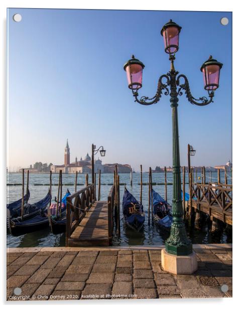 View Towards San Giorgio Maggiore from the Main Island in Venice Acrylic by Chris Dorney