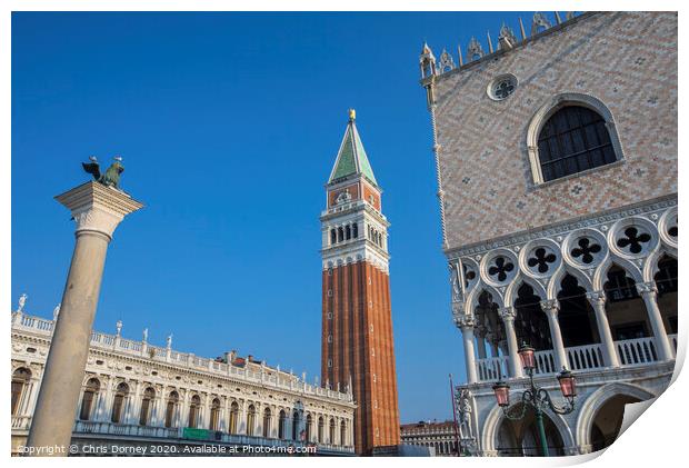 Venice in Italy Print by Chris Dorney