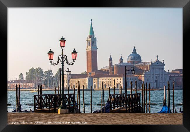 Venice in Italy Framed Print by Chris Dorney
