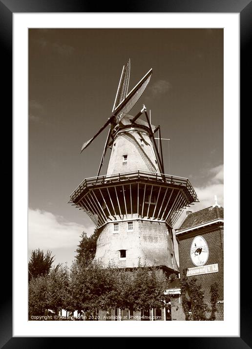 Amsterdam Windmill Framed Mounted Print by Aidan Moran