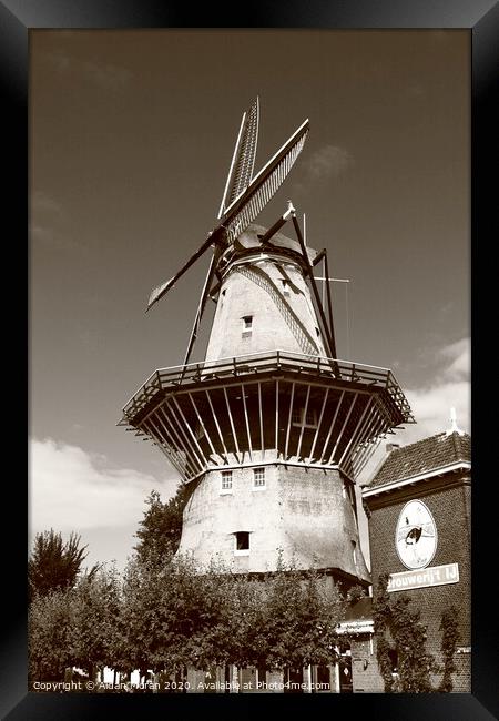 Amsterdam Windmill Framed Print by Aidan Moran