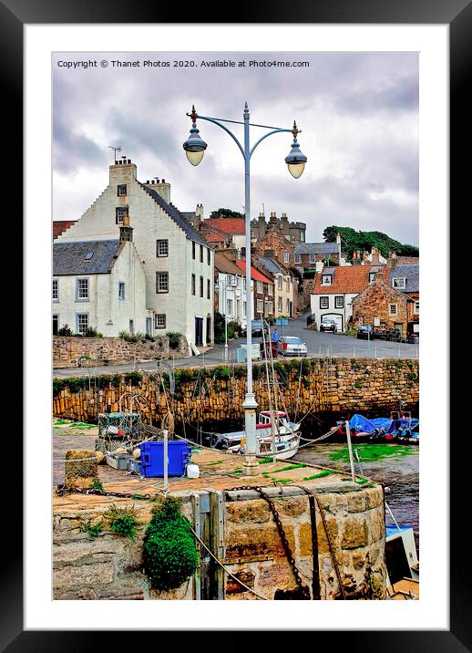Crail Harbour Framed Mounted Print by Thanet Photos