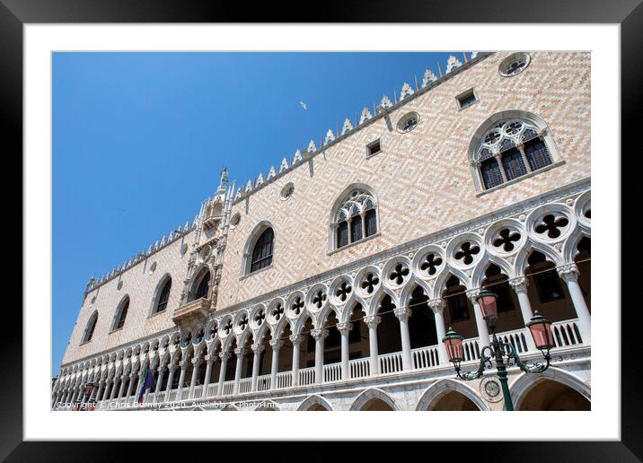Doges Palace or Palazzo Ducale in Venice Framed Mounted Print by Chris Dorney