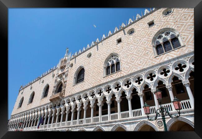 Doges Palace or Palazzo Ducale in Venice Framed Print by Chris Dorney