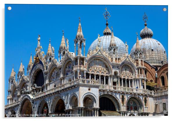 St. Marks Basilica in Venice Acrylic by Chris Dorney