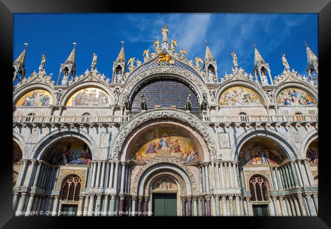 St. Marks Basilica in Venice Framed Print by Chris Dorney
