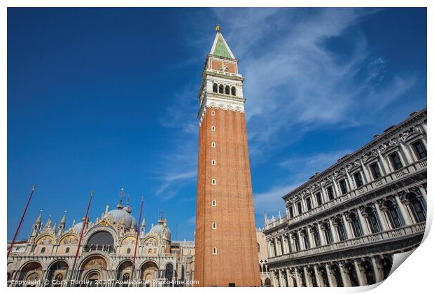 Piazza San Marco in Venice Print by Chris Dorney