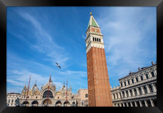 Piazza San Marco in Venice Framed Print by Chris Dorney