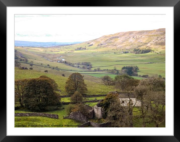 Yorkshire Dales Farmhouse Framed Mounted Print by Jim Day