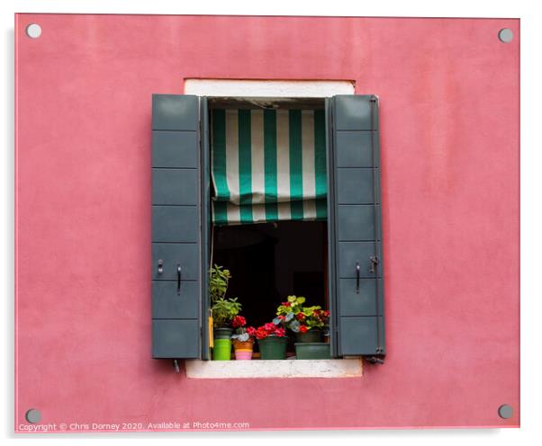 Venetian Window Acrylic by Chris Dorney