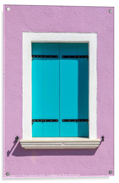 Window in Burano Acrylic by Chris Dorney