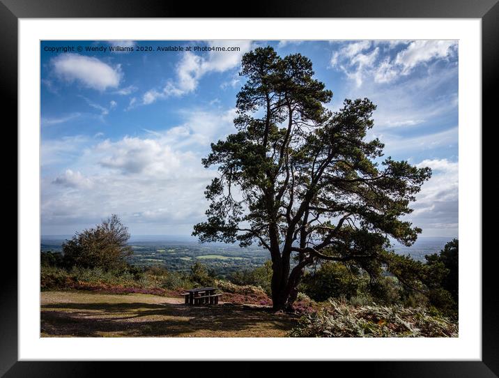 Leith Hill View Framed Mounted Print by Wendy Williams CPAGB
