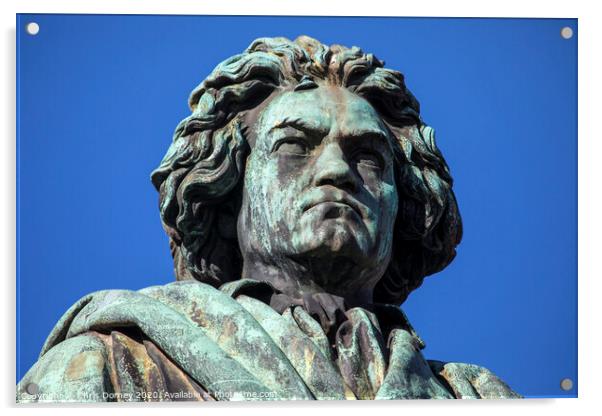 Ludwig van Beethoven Statue in Bonn, Germany Acrylic by Chris Dorney