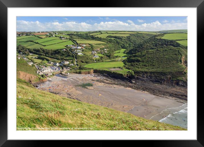 Crackington Haven Framed Mounted Print by Andrew Ray