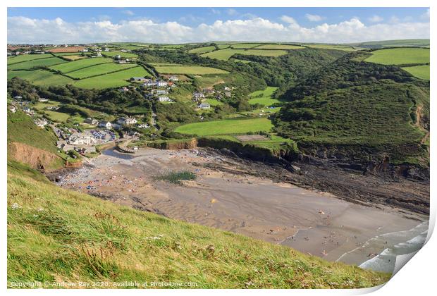Crackington Haven Print by Andrew Ray