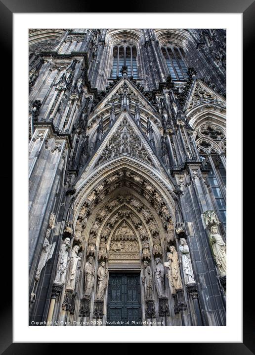 Cologne Cathedral Framed Mounted Print by Chris Dorney