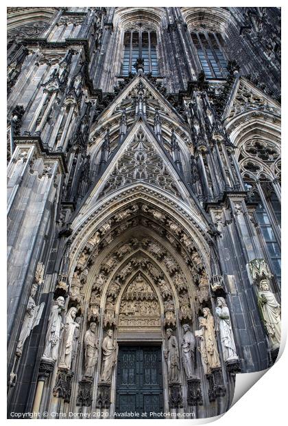 Cologne Cathedral Print by Chris Dorney