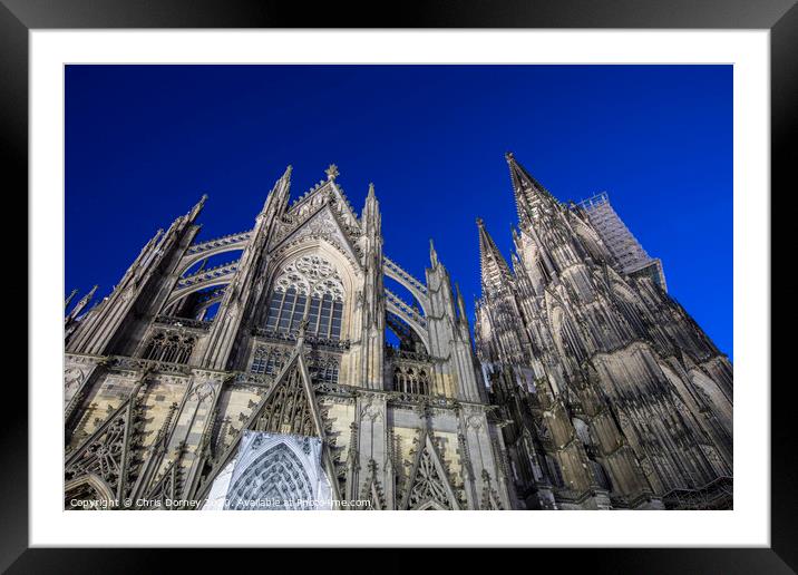 Cologne Cathedral in Germany Framed Mounted Print by Chris Dorney