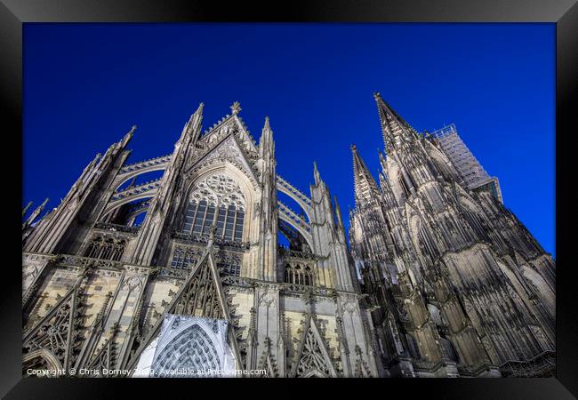 Cologne Cathedral in Germany Framed Print by Chris Dorney