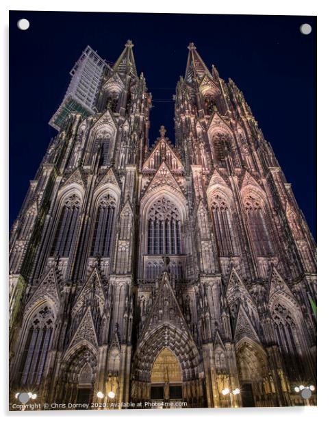 Cologne Cathedral in Germany Acrylic by Chris Dorney