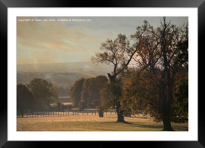 Autumn in Kent Framed Mounted Print by Dawn Cox