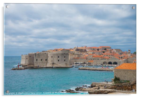 Dubrovnik - Pearl of the Adriatic  Acrylic by Madhurima Ranu
