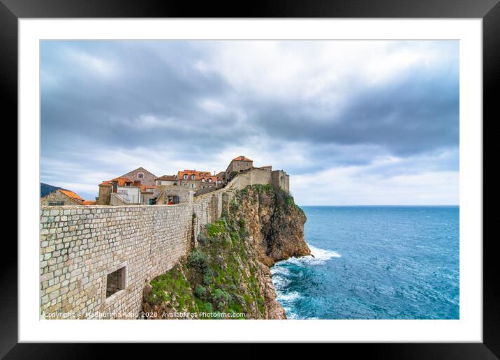 View from the old town city walls in Dubrovnik Framed Mounted Print by Madhurima Ranu