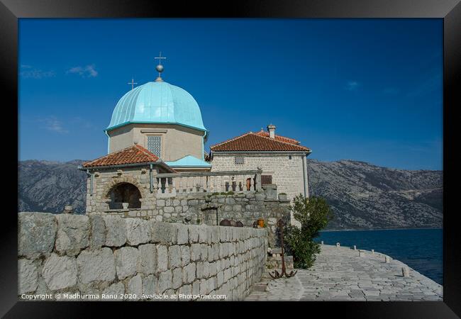 Our Lady of the rocks, Perast  Framed Print by Madhurima Ranu