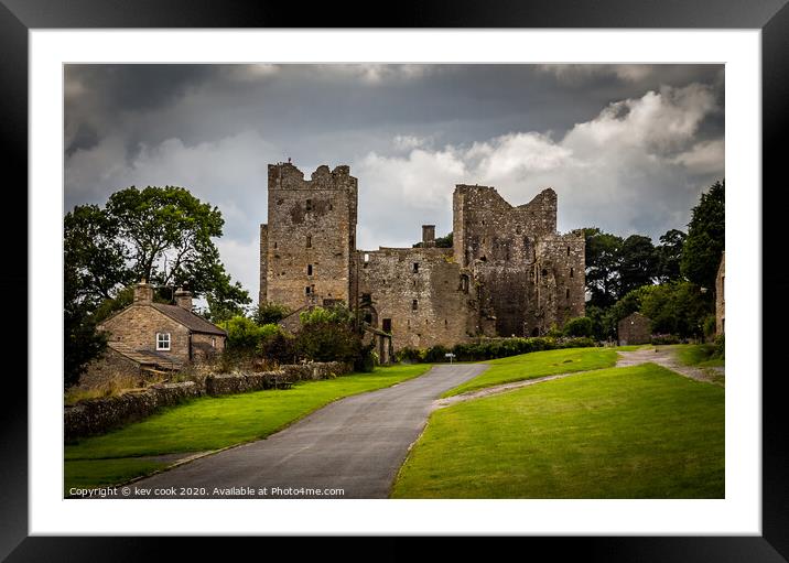 Bolton Castle Framed Mounted Print by kevin cook