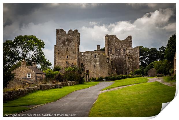 Bolton Castle Print by kevin cook