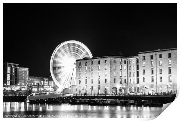 Liverpool Docks  Print by Hannah Temple