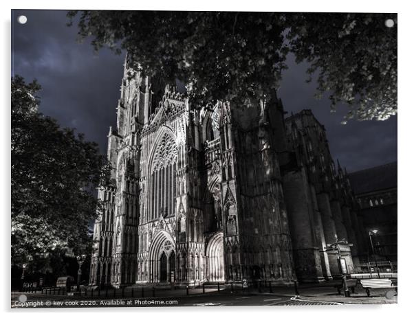 York minster Acrylic by kevin cook