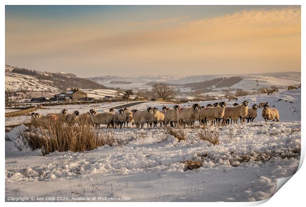 Arkengarthdale in the Snow Print by kevin cook