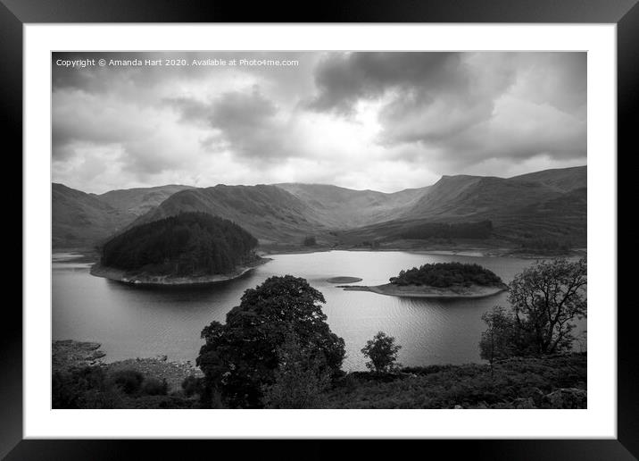Haweswater Reservoir, Lake District Framed Mounted Print by Amanda Hart