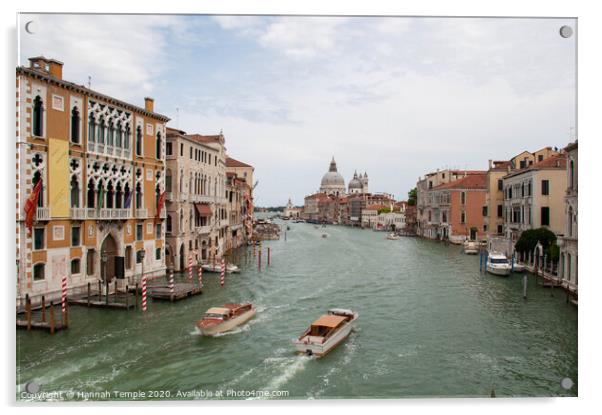 Venice Grand Canal Acrylic by Hannah Temple