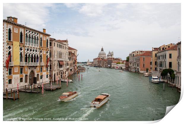 Venice Grand Canal Print by Hannah Temple