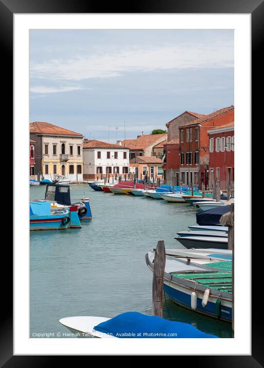 Murano Island Framed Mounted Print by Hannah Temple