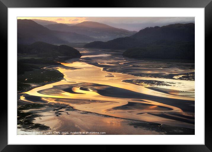 Mawddach Estuary at Dawn Framed Mounted Print by Peter Lovatt  LRPS